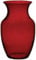 Floral Supply Online - Vaso per rose da 20,3 cm e libretto guida per fiori, vaso decorativo in vetro per composizioni floreali, matrimoni, decorazioni per la casa o l'ufficio (rosso)