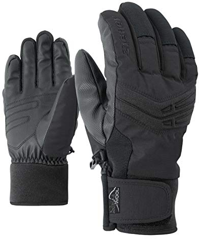 Ziener Erwachsene GINOM AS AW glove ski alpine Ski-Handschuhe, black, 10 (XL)