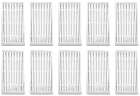 Filtres HEPA de Remplacement H13 Robot Aspirateur V1 V5 V3 10Pcs Haute Efficacité 99,97% Filtration Allergènes et Particules Fines avec Scellage Anti-Fuite pour Maison Saine Personnes Allergiques
