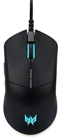 Acer Predator Cestus 330 Gaming-Maus mit PixArt 335-Sensor, einstellbare DPI-Einstellungen, 16,8 Millionen RGB-Farbbeleuchtungs-Kombinationen und NVIDIA Reflex