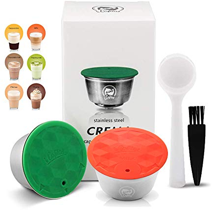 i Cafilas Capsule Filtre de Café Réutilisables, Capsules Rechargeables à Café Compatibles avec les Machines Nescafe Dolce Gusto