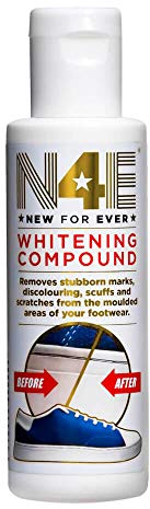 Netagon N4E Whitening Compound Polish Cleaner Whitener Restorer - Removes Scratches, Dirt, Discolouring & Marks for Shoes, Trainers, Sneakers & Footwear