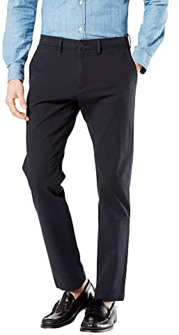 Dockers Homme Pantalons, Slim, Polycoton, Dockers Marine, 38W / 32L