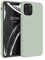 kwmobile Cover per Apple iPhone 11 Pro Custodia - Back Case per Smartphone in Silicone TPU - Protezione Gommata - verde grigio