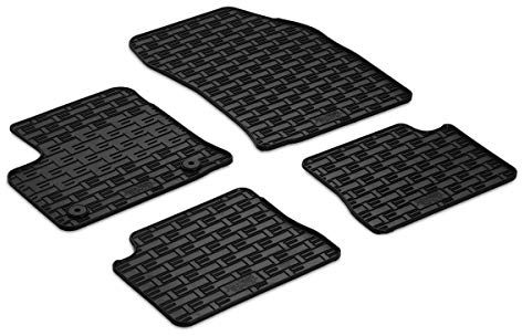 Gummimatten für Opel Corsa-e ab 2020/Peugeot e-208/DS3 Crossback AZUGA | ca. 1 cm hoher Rand, rutschfest, wasserfest, Automatten, Gummi Fußmatten passgenau gegen Schmutz und Nässe, AZ10091664