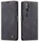 mvced Handyhülle Kompatibel mit Xiaomi Mi CC9 Pro/Mi Note 10 / Mi Note 10 Pro,Premium Leder Flip Case Schutzhülle mit Standfunktion,Schwarz