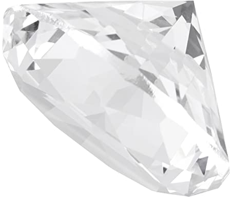 Yosoo Health Gear Kristall-Diamant-Briefbeschwerer, Briefbeschwerer mit Kristalldiamanten, 60 Mm Dekodiamant Glass Großer Strassglas-Briefbeschwerer in Rautenform, Dekoration für Zuhause