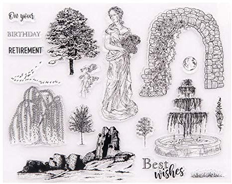 Arrietty Geburtstag Ruhestand Frauen Göttin des Frühlings Bäume klare Stempel für Kartenherstellung Dekoration und DIY Scrapbooking Werkzeuge Gummistempel