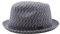 CHILLOUTS Delgado Hat Trilby Hut Herren - Unisex Sommerhut Faltbar, Hochwertiger Strohhut, Stilvoller Trilby Herren Leicht, Elegant Pork Pie Sommer, blau, L-XL