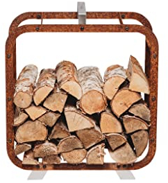 GrillSymbol Holzkorb Leo, Cortenstahl, Rotbraun, Regular
