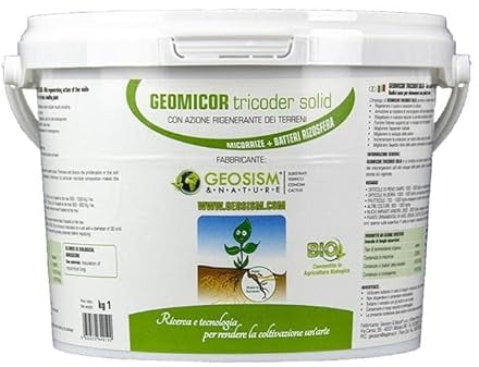Geomicor Tricoder Solid, (1 kg), inoculo granulare di funghi micorrizici con trichoderma per ortaggi, fiori e piante