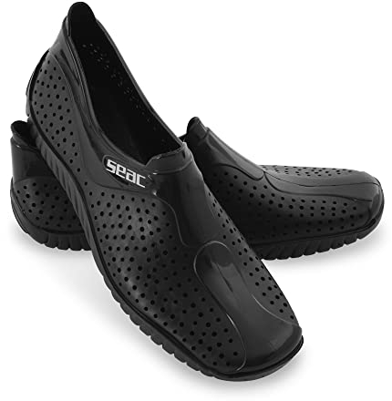SEAC Unisex-Adult Soft Gummischuhe für Strand, Meer, Pool und Freizeit, für Männer, Frauen und Kinder, Schwarz, 41/42