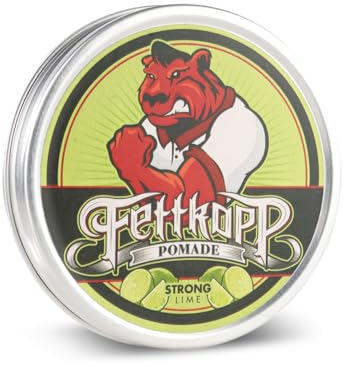 FETTKOPP POMADE - Lime - Limette-Minze/Moujito - starker Halt (firm hold) - 51g