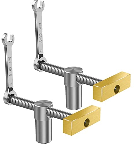 2 Stück Tisch-Werkbank-Klemme, Bankhaken für 19mm-Loch, Hobelbank Schraubstock Holzbearbeitung Schreibtisch Clip Schnell Fixierte Klemme, DIY-Positionierung Bank-Hunden klemme Stopperklemmen-Set