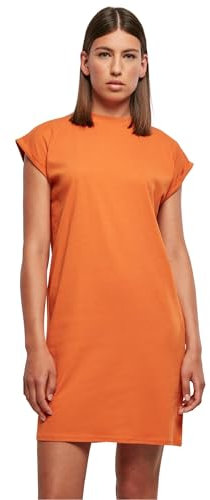 Urban Classics Women's Ladies Turtle Extended Shoulder Dress Dress, Vintageorange,