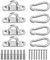 Tebinzi Marine-Hakenplatte, ovaler Edelstahl-Deckenhaken – Marine-Haken, starke Belastung, für Schnallen, Eisenketten, Zement, Decken, Schlingseile