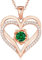 CDE Collana Donna Collana Cuore Argento 925 in Oro Rosa Gioielli Donna 5