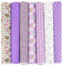egjxal 7 Stück 50 cm x 50 cm Stoff, 100% Baumwolle, Patchwork-Quadrate, Bündel für Nähen, Quilten, DIY-Handwerk (Purple1)