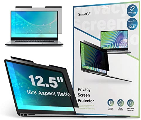 SenseAGE Magnetischer Laptop Blickschutzfilter, Anti-Spy Sichtschutzfolie für 12.5 Zoll Laptop (16:9), Notebook Privacy Screen 12.5, Blaulichtfilter & Sichtschutz - 277.5 x 169.5 mm