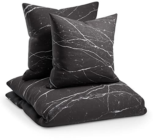 sleepwise Soft Wonder Ensemble de Housses de Couette 2 Personnes en Microfibre Oeko-TEX, Housses de Couette et d'oreiller Lavables en Machine, Respirantes, Antistatiques, Hypoallergéniques, 240x220