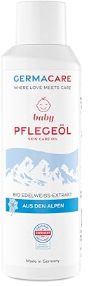 GERMACARE Baby Pflegeöl 150ml - der perfekte Allrounder für die intensive Pflege der sensiblen Babyhaut, besonders für die begleitende Pflege bei Neurodermitis geeignet