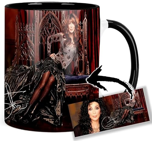Cher Tasse Innen & Henkel Schwarz Keramikbecher Mug