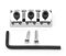 harpfeas Dado di bloccaggio in metallo per chitarra Floyd Rose, 42 mm, sistema di bloccaggio a doppia serratura (cromato)