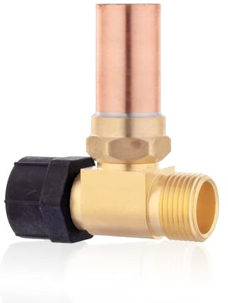GUOFIS Water Hammer Arrestor,7/8 Female Swivel Ballcock Nut X 3/4 Male Thread Copper Water Arrestor for Toilet Connection(1PACK,Copper Arrestor)