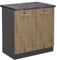 Vicco Spülenunterschrank R-Line, Artisan-Eiche/Anthrazit, 80 cm, AP Anthrazit