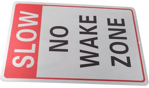 JECOMPRIS Panneau Aluminium Réfléchissant Zone De Silence Signalisation Extérieure Pour Sécuriser Les Sans Réveil
