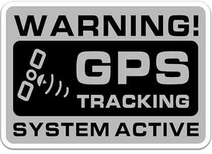 Adesivo GPS per localizzazione satellitare, 10 pezzi adesivi di avviso per auto, antifurto, localizzazione in reale, antifurto, deterrente per auto, moto, bici
