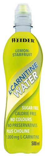 Weider - L-Carnitine Water - 12 x 500 ml - Lemon-Starfruit