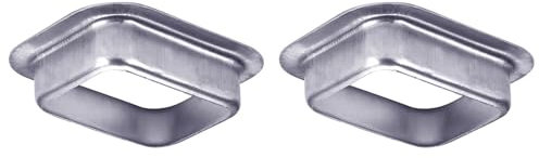 Mzcvriru Regenrinne, Fallauslauf, Aluminium, 5,1 x 7,6 cm, K-Stil, 2 Stück