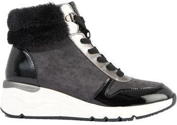 Joe Browns Femme Cosy Faux Fur Trim Trainer Boots Bottine, Gris, 38 EU