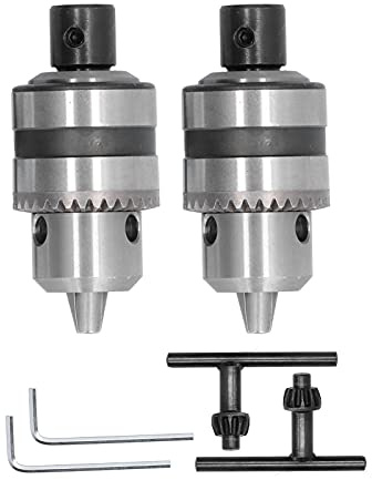 Hochleistungs Bohrfutter, 3 Klauen Schlüsselkonverter aus Aluminiumlegierung, 1,5 10 mm Kapazität, mit 1/2 Zoll Vierkant Innengewinde Adapter
