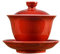 dsmsdre Dehua Kung Fu Tea Set Sancai Covered Bowl Glaze Handmade Tea Bowl Ji Red Tea Set Small Tea Bowl Handmade Tea Set Saucer,