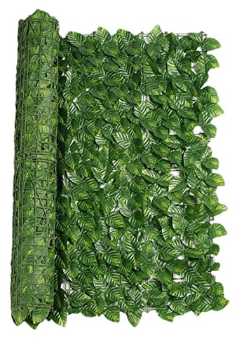 Générique | Clôture Artificielle en Lierre, Brise-Vue Extensible Panneaux Haies Artificielles Treillis D'écran, Rouleau de 0.5mx2m (Vert, PVC, Tropical)