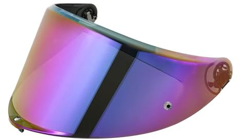 Visiera Casco Moto,Sostituzione Visiera Casco Moto per K6 K6S,Visiere per Casco Moto,Moto Casco Parabrezza,Visiera casco integrale (Arcobaleno)