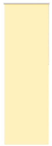 vidaXL Roller Blind Blackout Yellow 65x210 cm Fabric Width 60.7 cm Polyester, day and night blind, kitchen blind, blackout roller shade