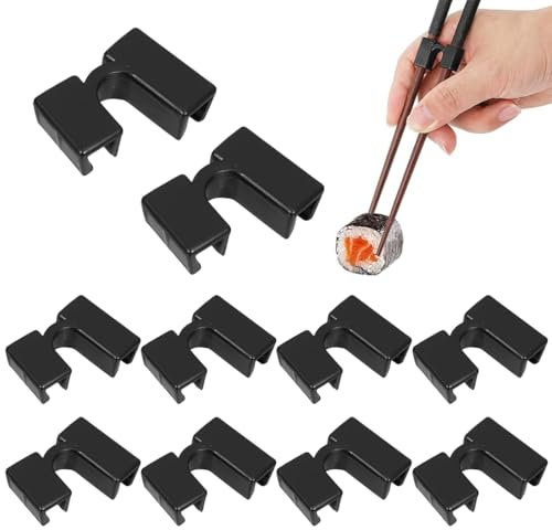 MOLZINY 10 pezzi Bacchette Helper Riutilizzabile Aiuto Bacchette Sushi Aiutanti Bacchette Helper Cerniere per Bacchette per Principianti per Chopsticks