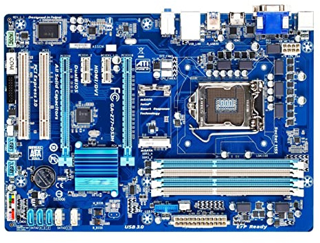 HYUIND Placa Madre Fit For GIGABYTE GA-Z77-DS3H Placa Base de Escritorio LGA1155 DDR3 32GB PCI-E 3.0 Soporte Core I7I5I3 CPUs USB2.0 ATX Placa-Mãe