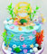Sea turtle Cake Decorations Ocean Animal Under the Sea Party Decorations Sea Turtle Theme Baby Shower Birthday Party Cake Decorations