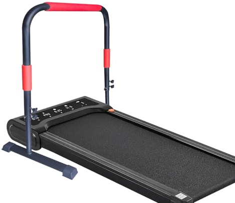Treadmill Handlebar Fits 23 Wide Treadmill, Height Adjustable Handrail (80-13mm), Heavy Duty Steel Frame with Non-Slip Base