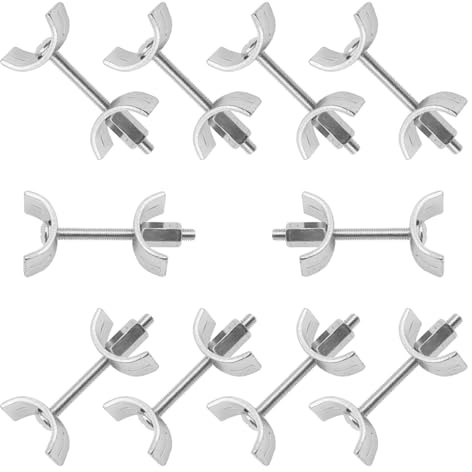 CEEYSEE 10er Set 65 mm Arbeitsplattenverbinder Möbelverbinder Plattenverbinder Schrauben für Tischplatten und Arbeitsplatten (65mm/TMLJ)