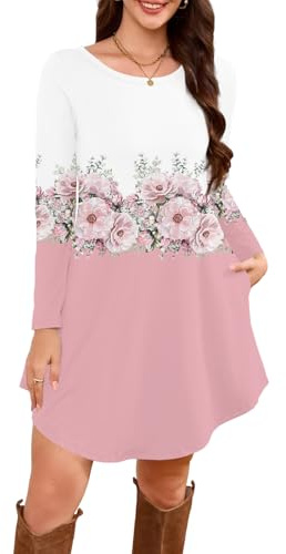 TOFOTL Robe Femme Chic Et Elegant Manche Longue Ete Soiree Cérémonie Dress Vintage Chic Demoiselle d'honneur Dresses