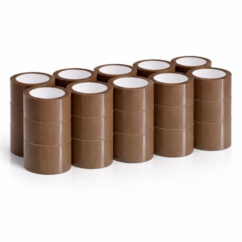 Bayli 18er Set Paketband Braun 48mm x 66m – reißfestes Verpackungsband mit Acrylat-Kleber – für Versand, Lager & Umzug