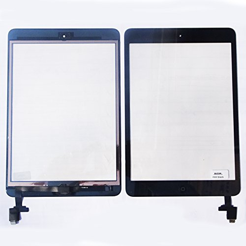 Bucom Für iPad mini 1 und 2 Display Glas Touchscreen IC Chip A1432 A1454 A1455 A1489 A1490 A1491 Digitizer schwarz