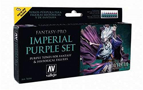 Vallejo VAL74104 Colours for Models and minatures, 17 ml (Pack of 8), Purple