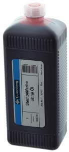 Gutenberg Stempelfarbe ohne Öl 1l rot