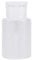 Cimenn 120ML Empty Pump Dispenser Nail Art Acrylic Alcohol Liquid Cleaner Empty Remover Bottle, Push Down Cleanser Bottle for Make Up, Clear Liquid Bottle Container